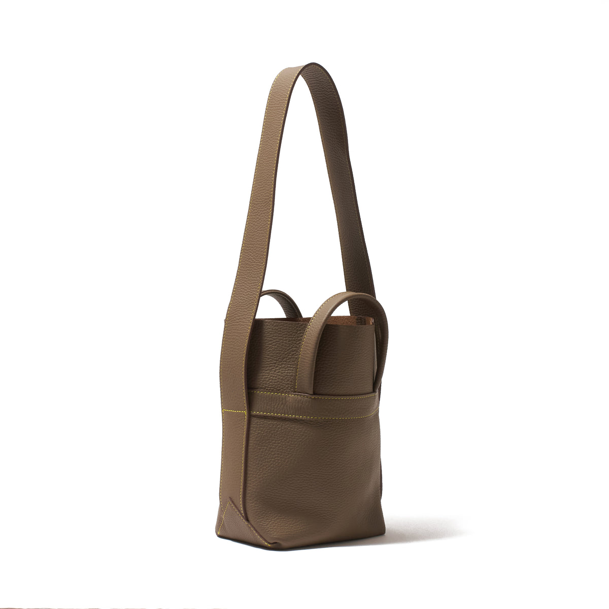 Leather mini tote / MOCHA – Abel Official Online Shop