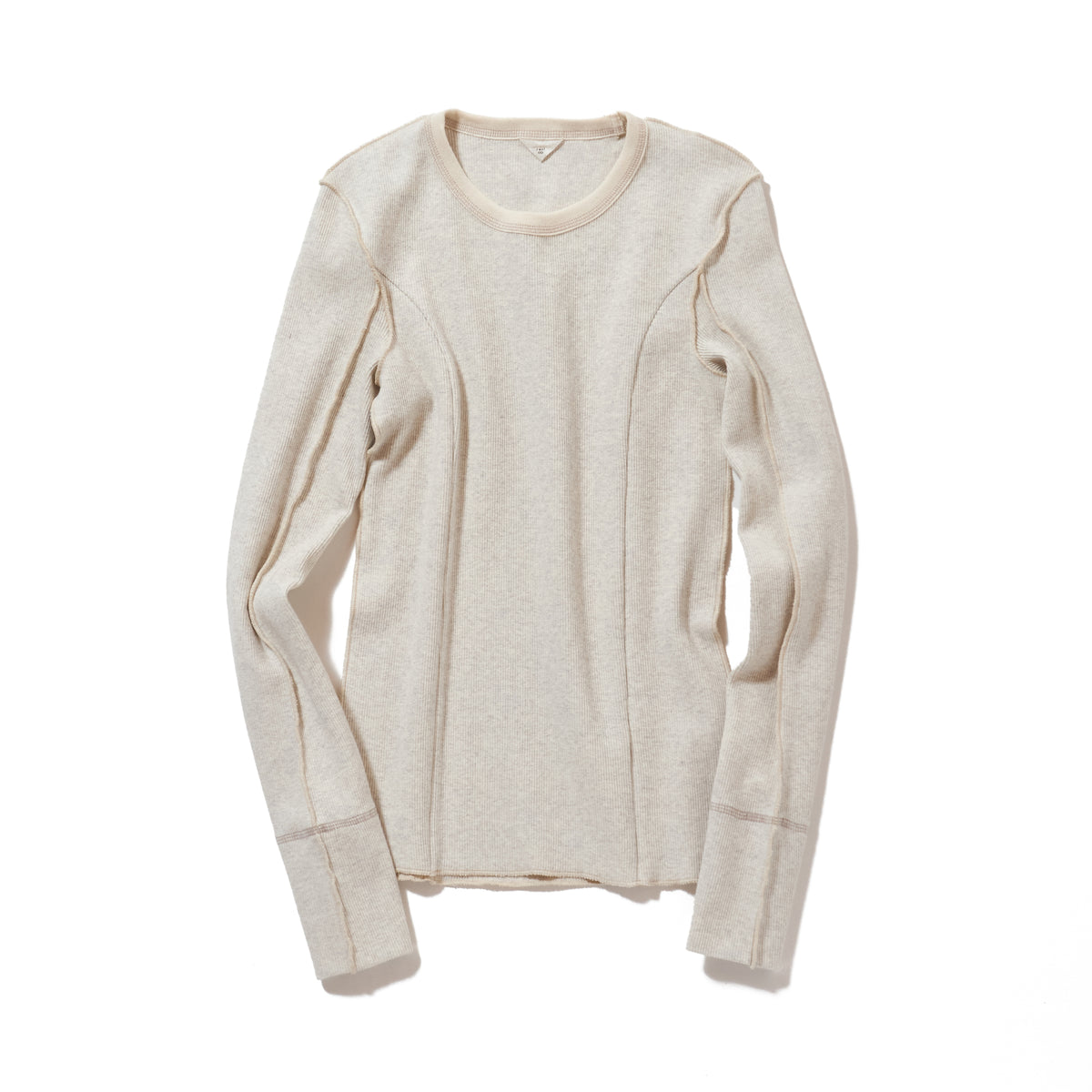 Long sleeve rib tee / NATURAL – Abel Official Online Shop