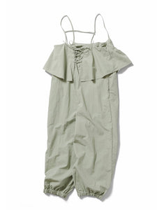 Water repellent pants dress / PISTACHIO