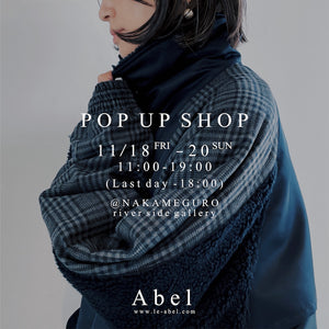 【Abel POP UP SHOP】開催のお知らせ