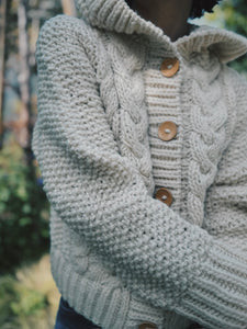 Hand made hoodie / WHITE