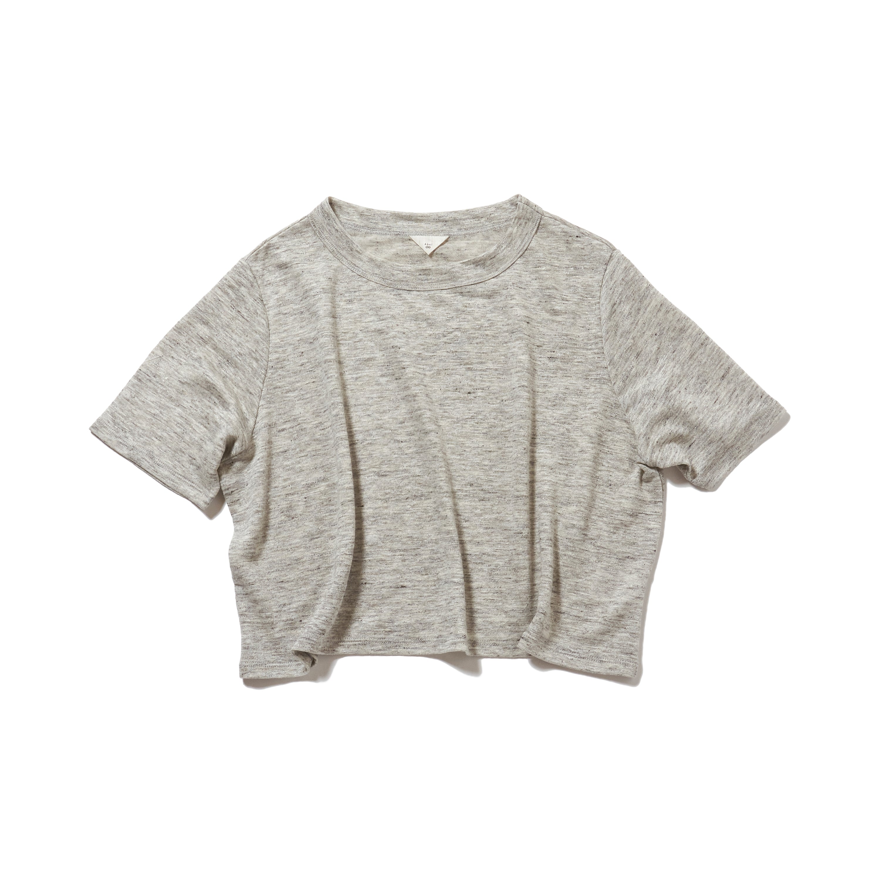 Linen short tee / GRAY