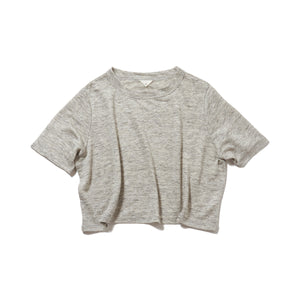 Linen short tee / GRAY