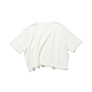 Linen short tee / WHITE