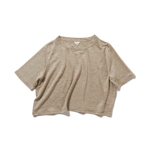 Linen short tee / OATMEAL