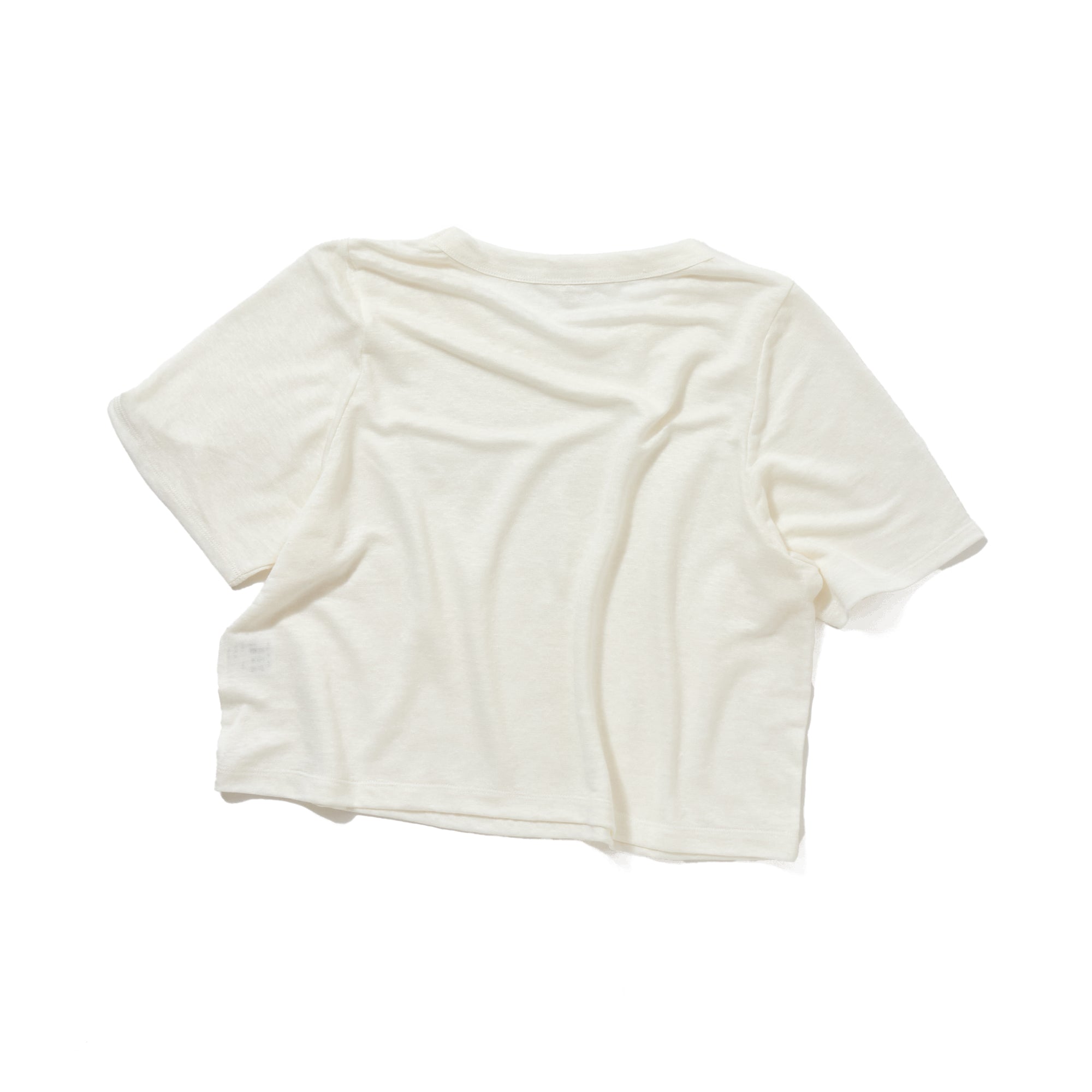 Linen short tee / WHITE