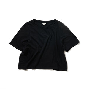 Linen short tee / NAVY