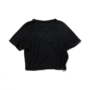Linen short tee / NAVY