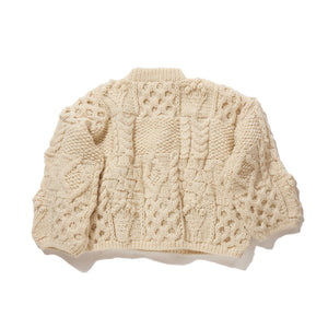 Hand made pull-over / WHITE