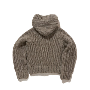 Hand made hoodie / NATURAL-GRAY