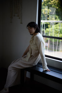 Heavy linen one-piece / ECRU