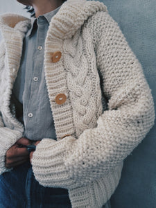 Hand made hoodie / WHITE