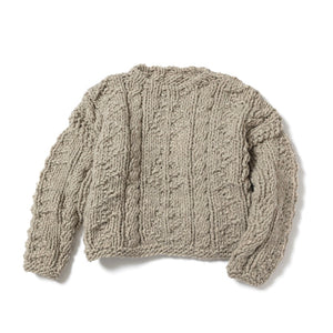 Hand made knit / NATURAL-GRAY – Abel Official Online Shop
