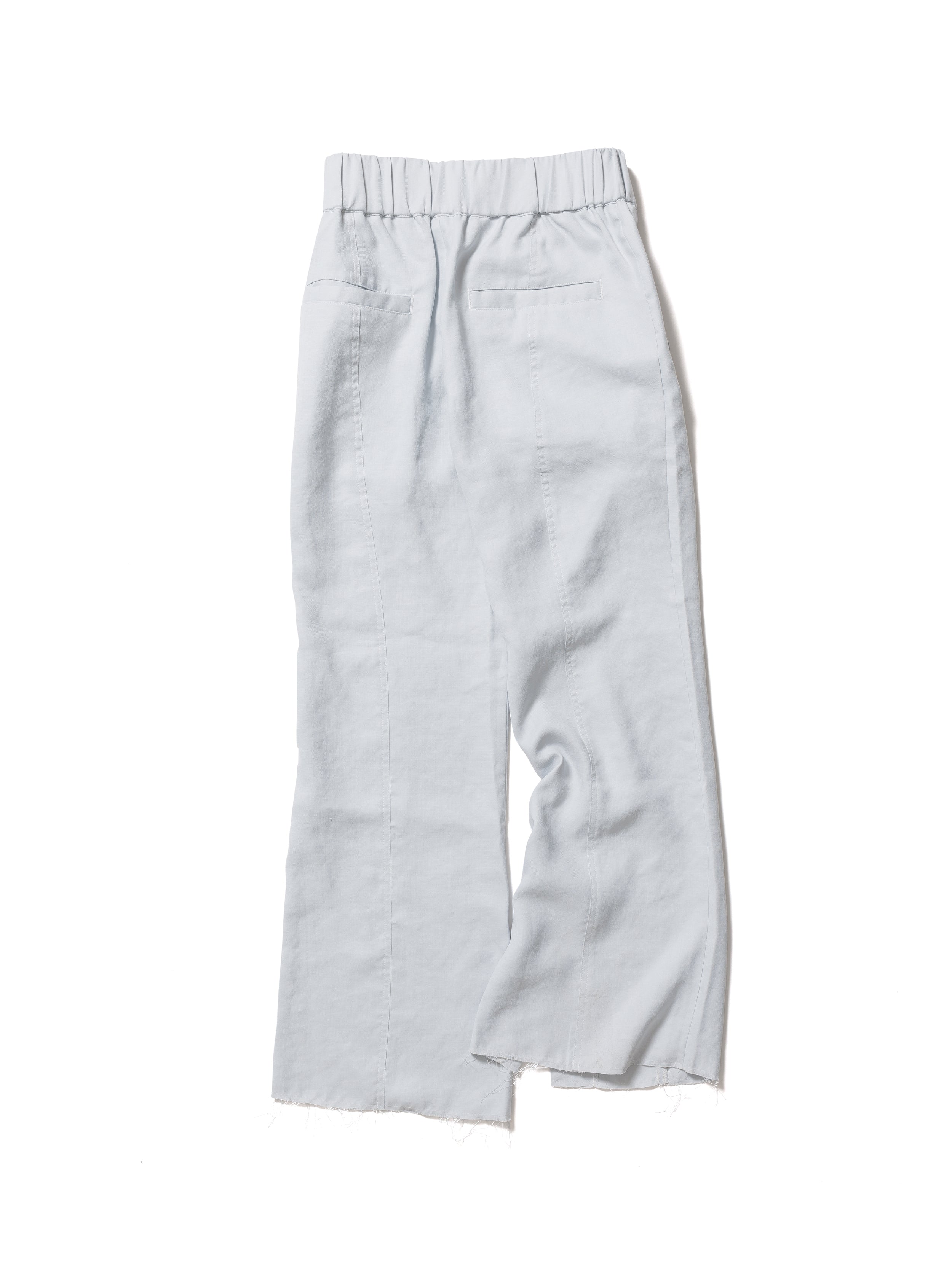 Slit easy slacks / POWDER BLUE