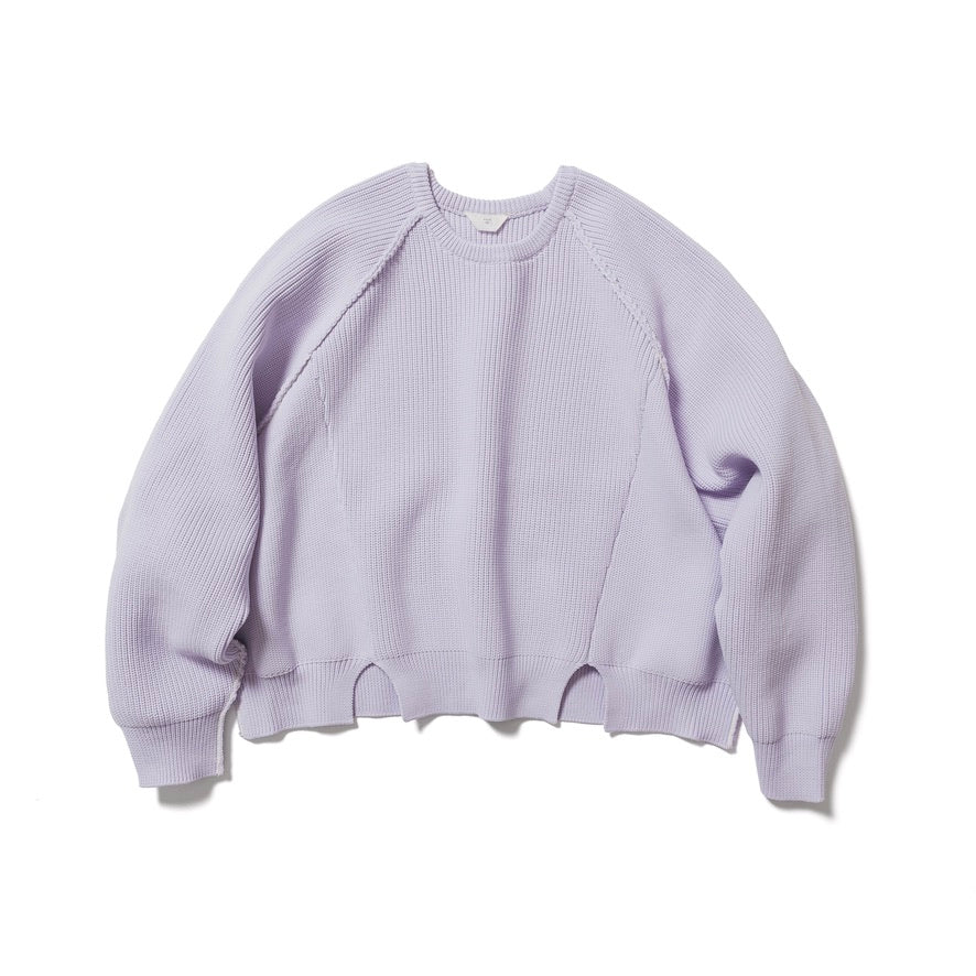 Big knit pullover / LILAC