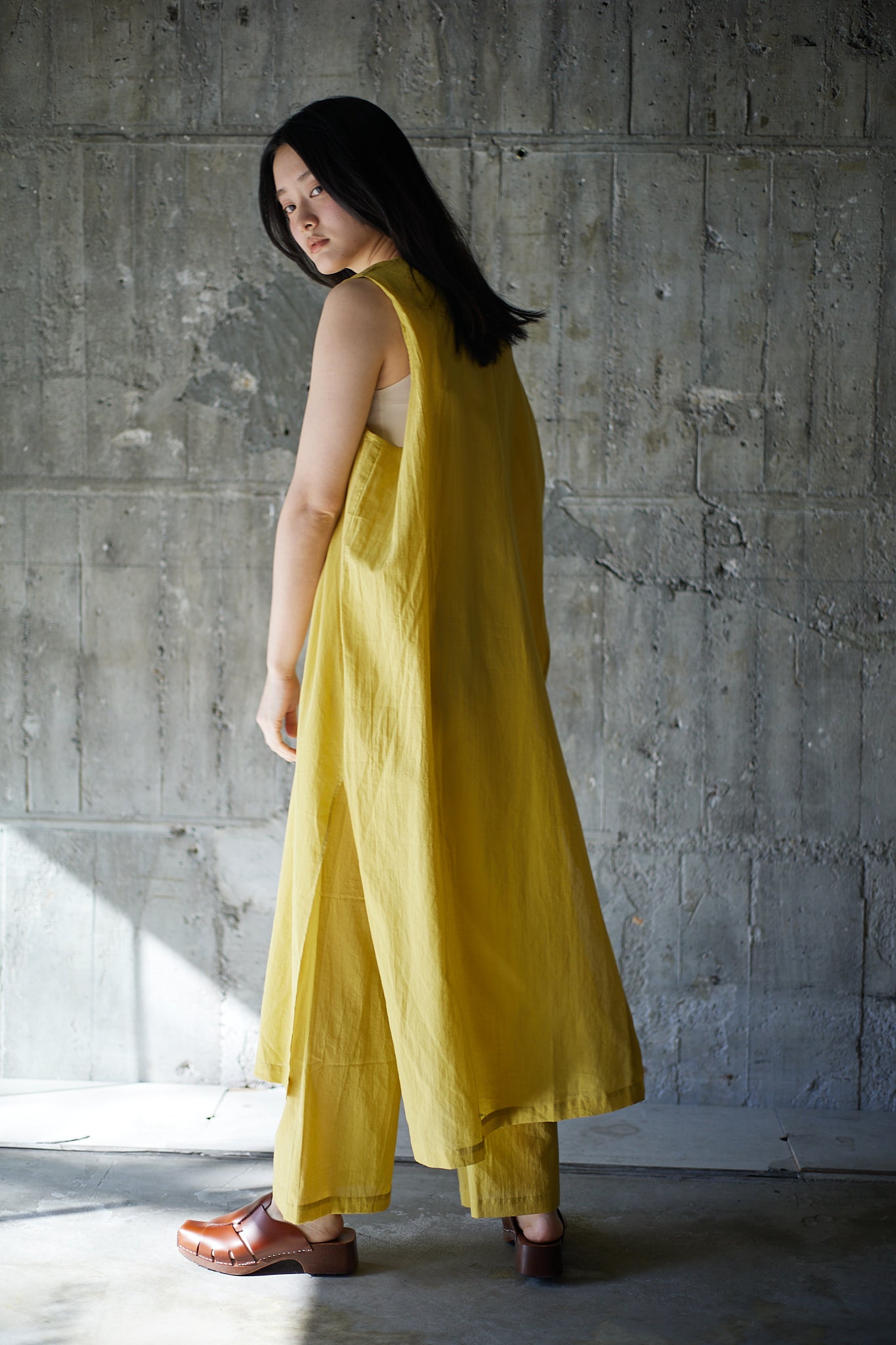 Airy cotton SET UP / LEMON