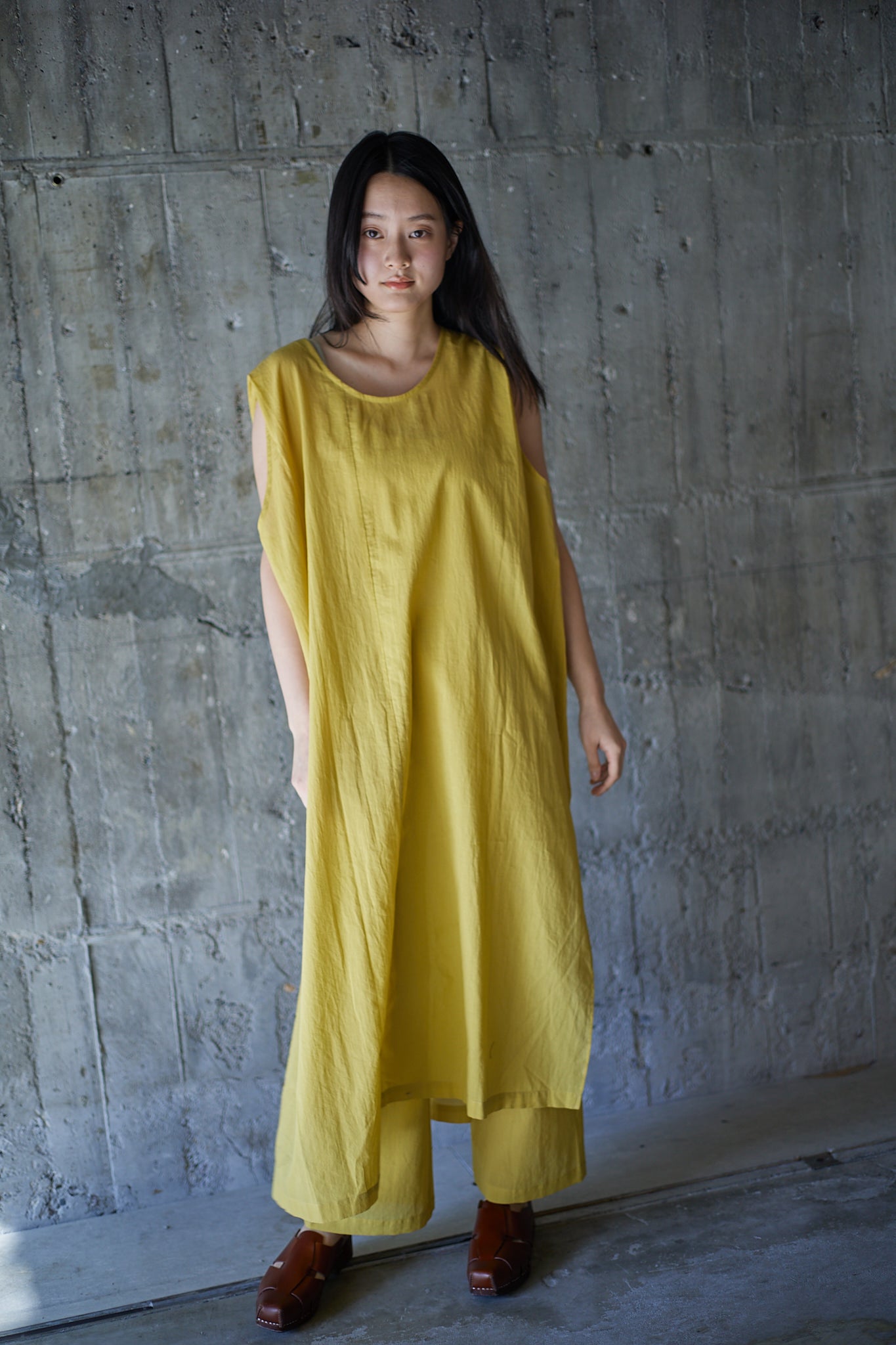 Airy cotton SET UP / LEMON
