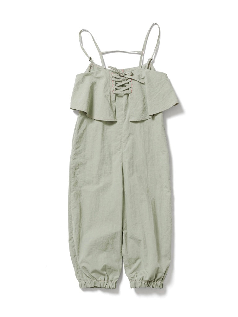 -KIDS- Water repellent pants dress / PISTACHIO