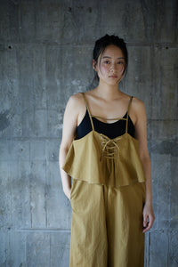 Water repellent pants dress / GINGER