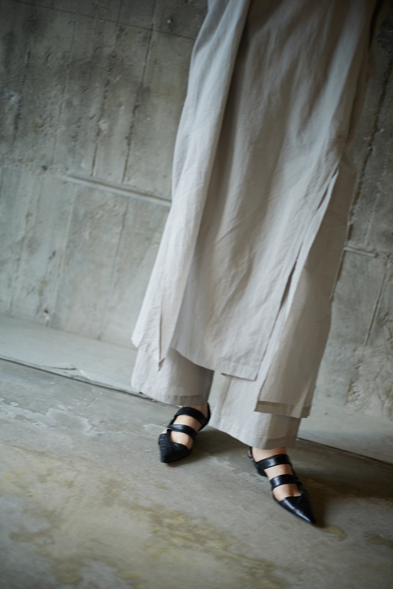 Airy cotton SET UP / GREIGE