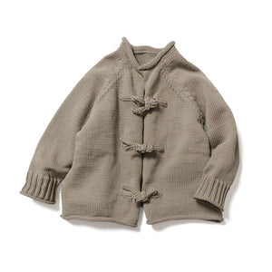 Low gauge knit cardigan / OLIVE
