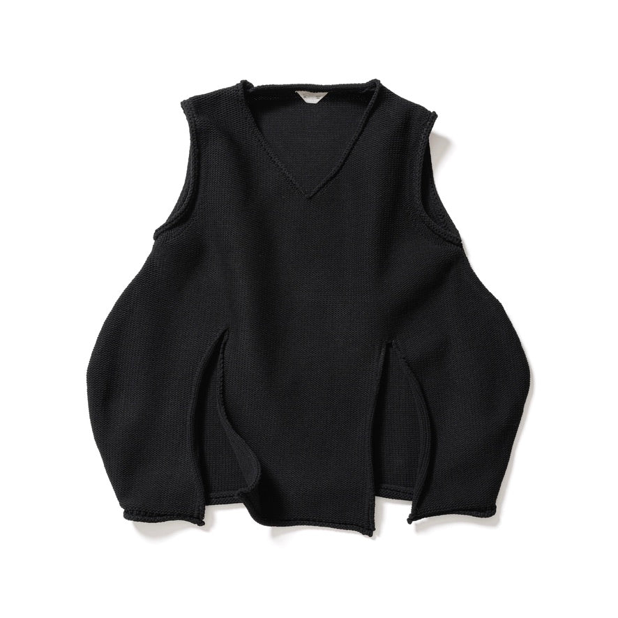 Slit knit vest / BLACK – Abel Official Online Shop