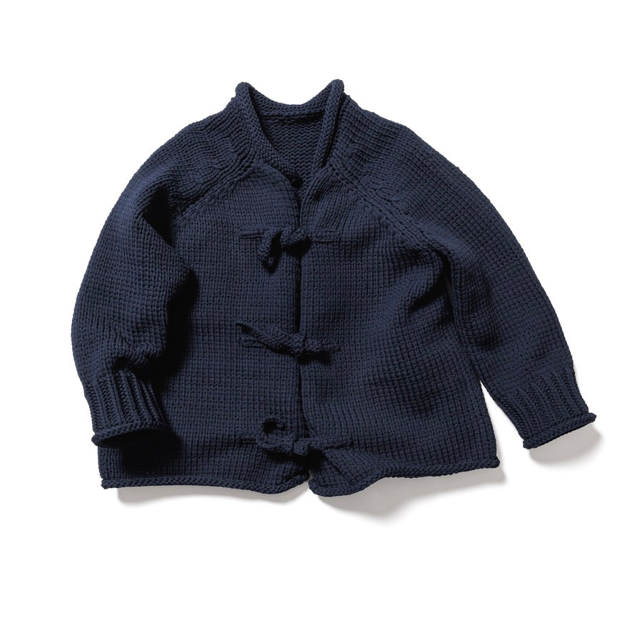 Low gauge knit cardigan / NAVY