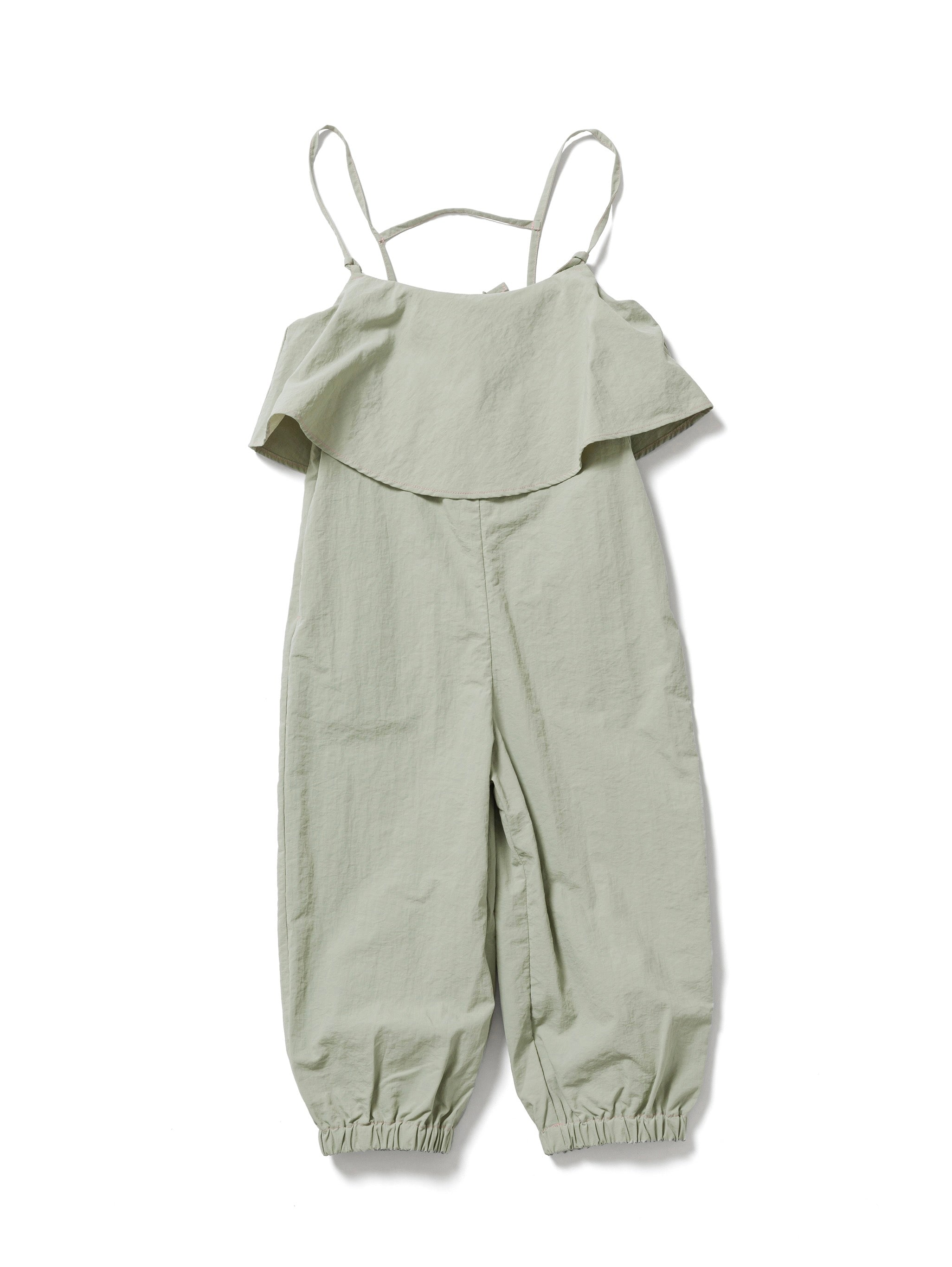 -KIDS- Water repellent pants dress / PISTACHIO