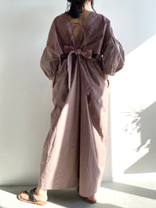 Rabari pants dress / GRAYISH PURPLE