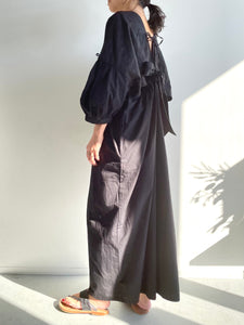 Rabari pants dress / BLACK