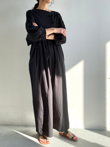 Rabari pants dress / BLACK