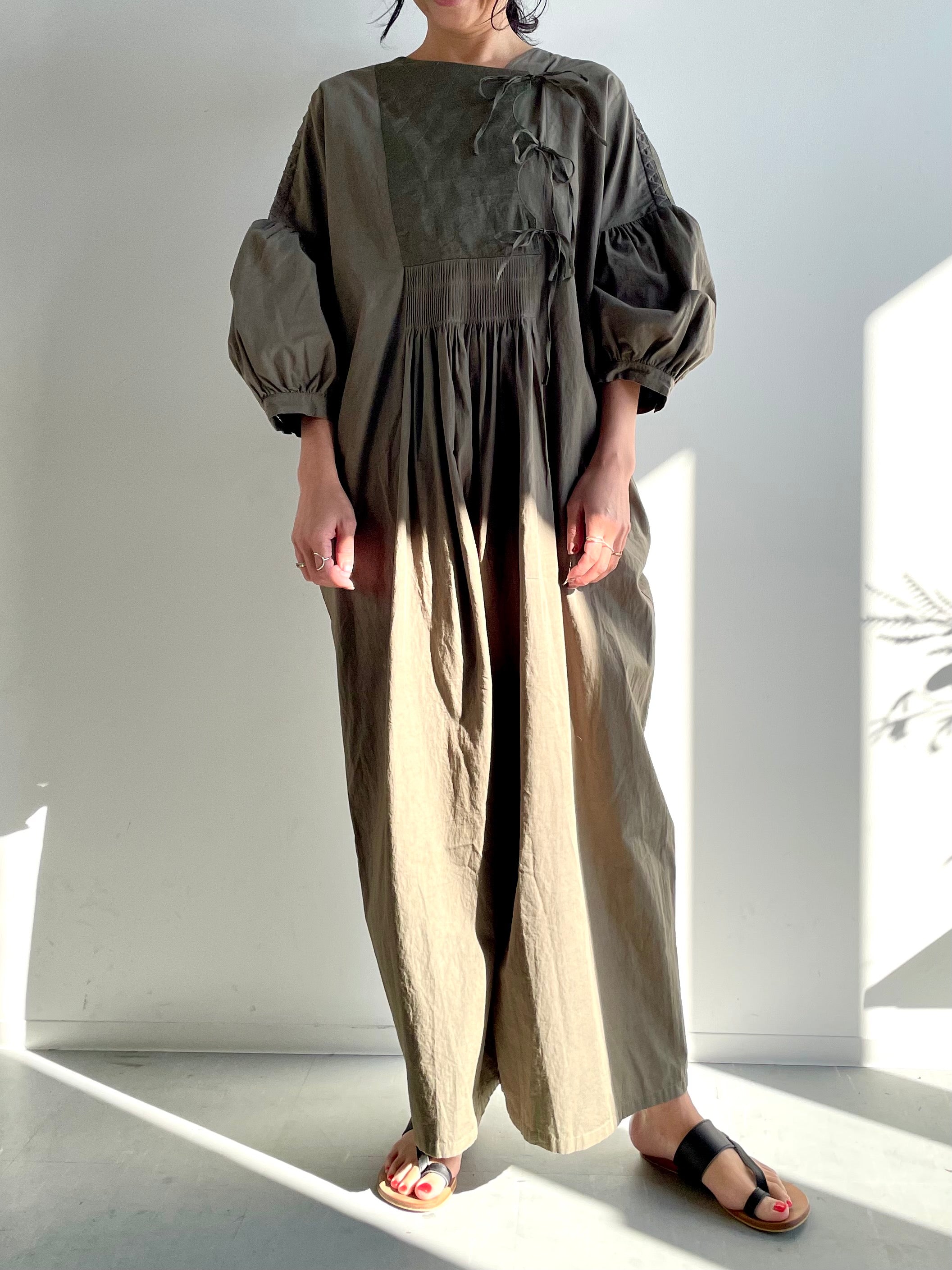 Rabari pants dress / KHAKI
