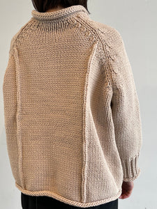 Low gauge knit cardigan / ECRU