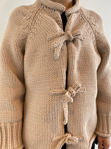 Low gauge knit cardigan / ECRU