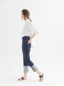 Roll up denim / INDIGO
