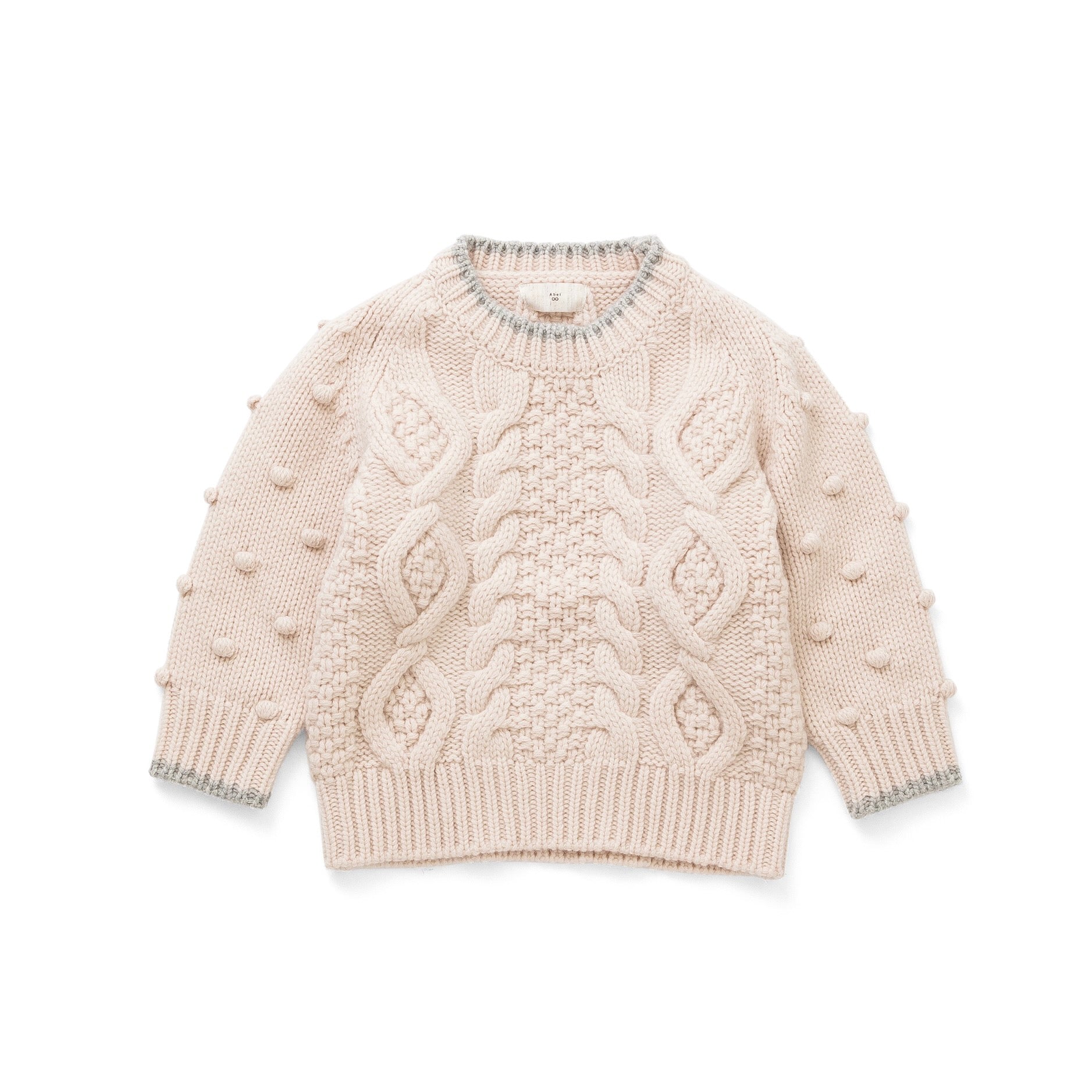 -KIDS-Pon-pon knit / BABY PINK